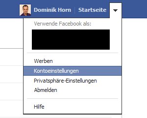 Facebook App-Berechtigungen Menü Facebook App-Berechtigungen