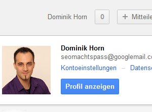 Google(+) App-Berechtigungen Menü Google(+) App-Berechtigungen