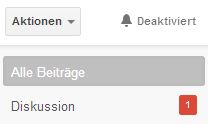 Benachrichtigungen über neue Beiträge in Communities deaktivieren Benachrichtigungen über neue Beiträge in Communities deaktivieren