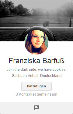 Google+ Profilbilder Picdump: Franziska Barfuß in der Glaskugel