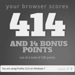 HTML5-Test Ergebnis Firefox