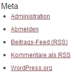 WordPress Sidebar Meta-Widget