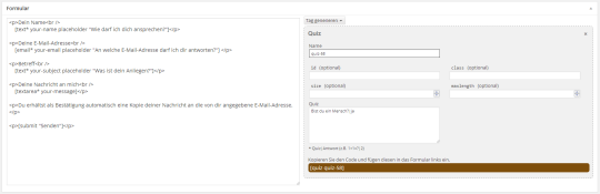 Kontaktformular erstellen mit Contact Form 7