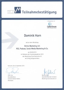 Online Marketing 2.0 Workshop