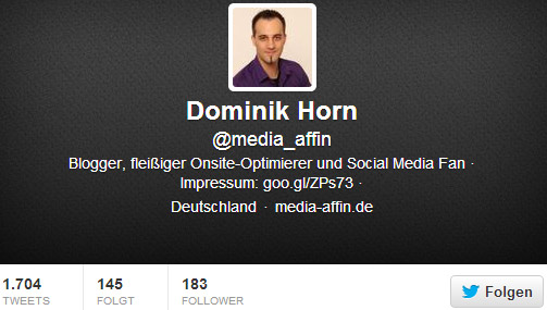 183 Follower bei Twitter