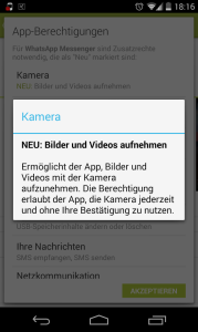 WhatsApp: Bilder und Videos aufnehmen