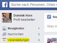 Facebook Veranstaltungen Link