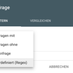 Search Console Leistungsbericht mit RegEx-Filter